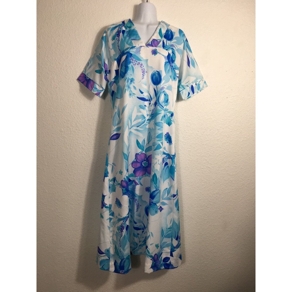 Vintage Liberty House Tropicana‎ Hawaiian Dress Womens Small Maxi Floral